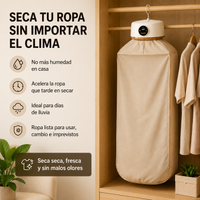 Secadora De Ropa Eléctrica Portátil: Olvídate De La Ropa Húmeda👀