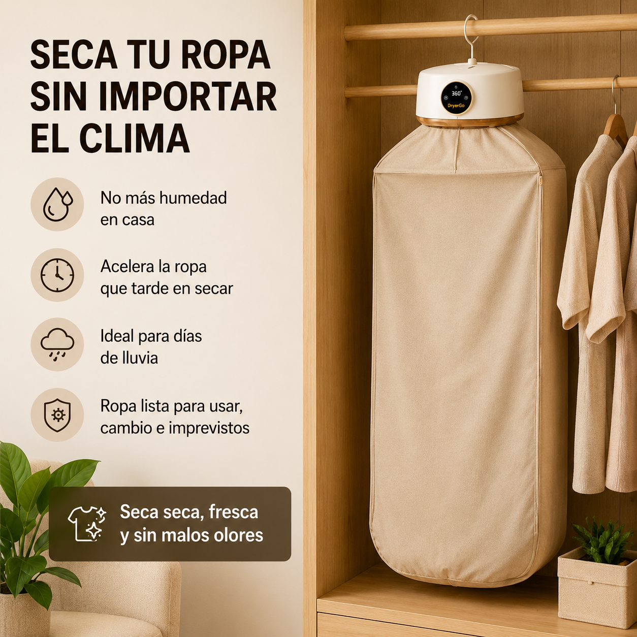 Secadora De Ropa Eléctrica Portátil: Olvídate De La Ropa Húmeda👀